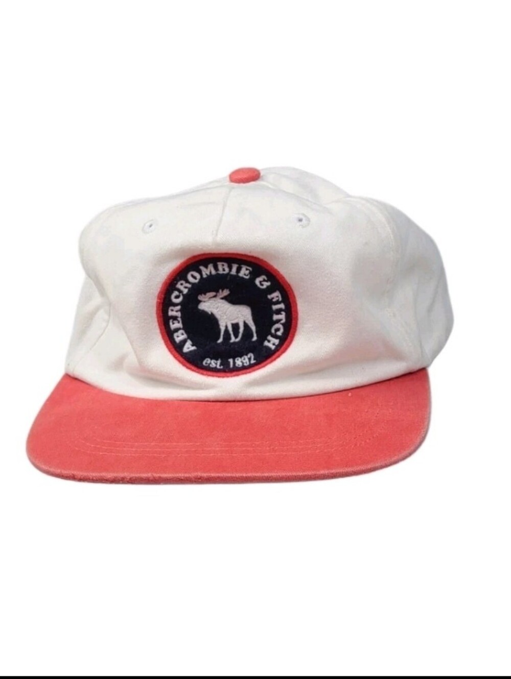 Vintage Abercrombie & Fitch Snapback Hat Moose Logo Y2K - RARE